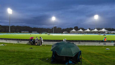 Photo of तीसरा मैच बारिश में धुला, न्यूजीलैंड ने वनडे शृंखला जीती